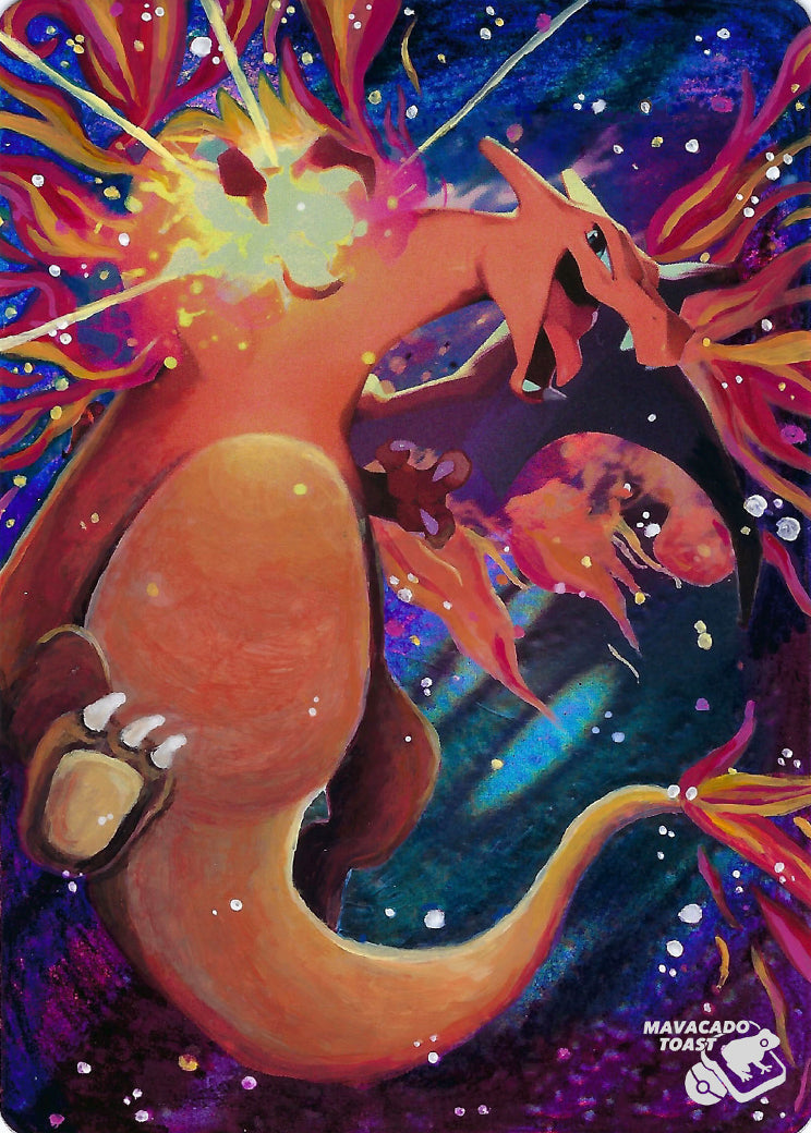 Charizard 3/70 Dragon Majesty Extended Art Custom Pokemon Card - ZabaTV
