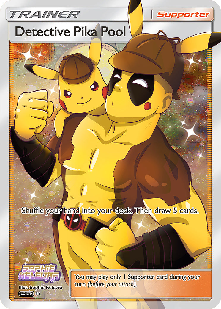 Detective PikaPool Custom Pokemon Card - ZabaTV