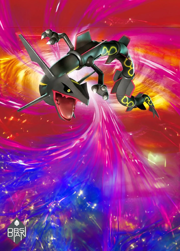 Rayquaza 128/124 Dragons Exalted Extended Art Custom Pokemon Card - ZabaTV