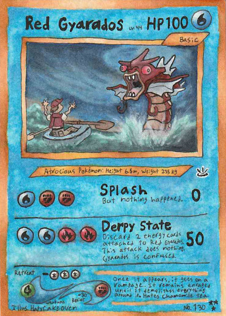 Derpy Shining Gyarados 65/64 Neo Revelation Custom Pokemon Card - ZabaTV