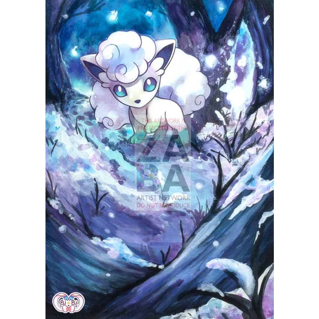 Alolan Vulpix 21/145 Guardians Rising Extended Art Custom Pokemon Card - ZabaTV