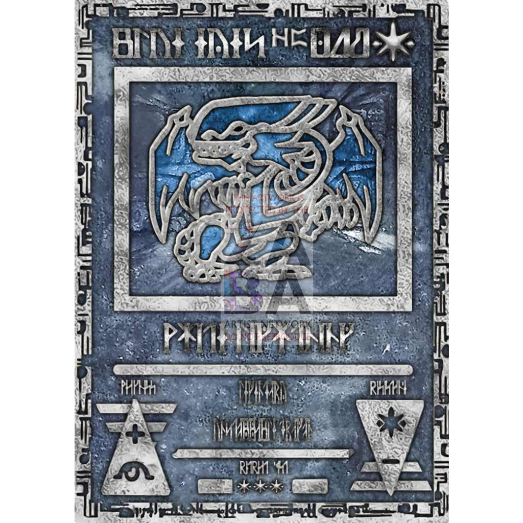 Ancient Blue-Eyes White Dragon Custom Pokemon Card - ZabaTV