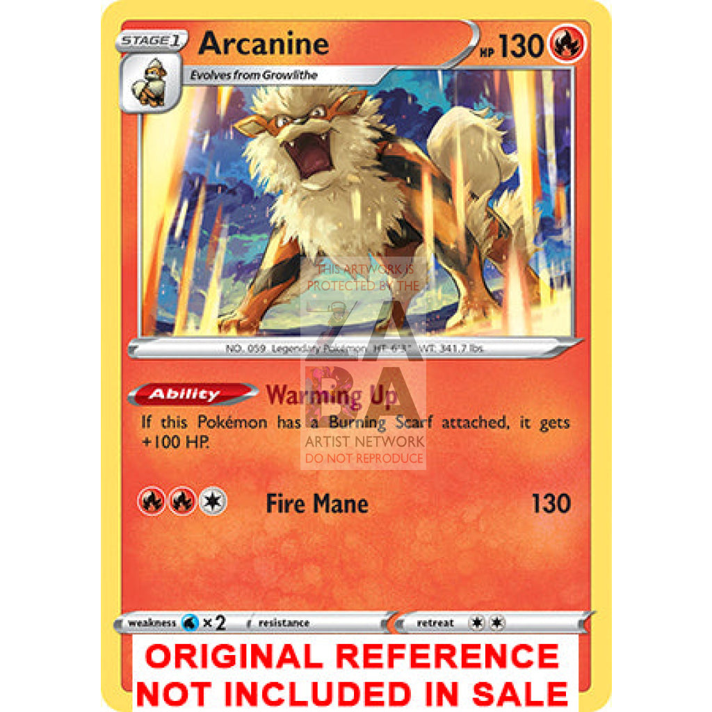 Arcanine 028/192 Rebel Clash Extended Art Custom Pokemon Card - ZabaTV