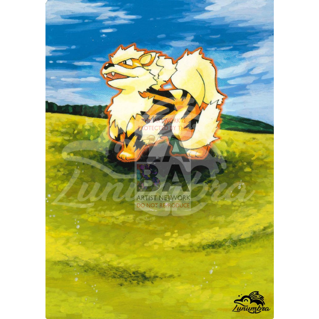 Arcanine 23/102 Base Extended Art Custom Pokemon Card - ZabaTV