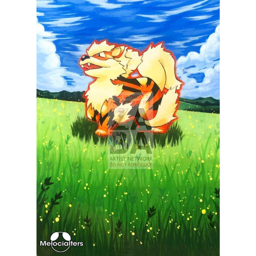 Arcanine 23/102 Base Set Extended Art Custom Pokemon Card - ZabaTV