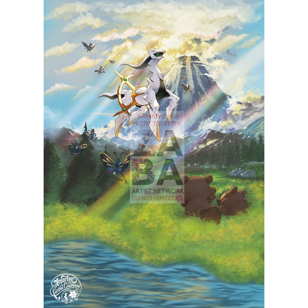 Arceus V Swsh204 Promo Extended Art Custom Pokemon Card