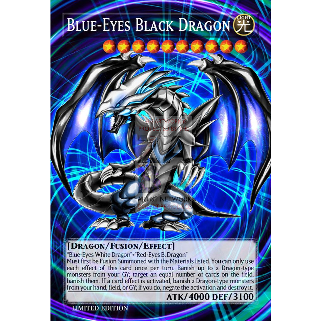 Blue-Eyes Black Dragon Full Art ORICA - Custom Yu-Gi-Oh! Card - ZabaTV