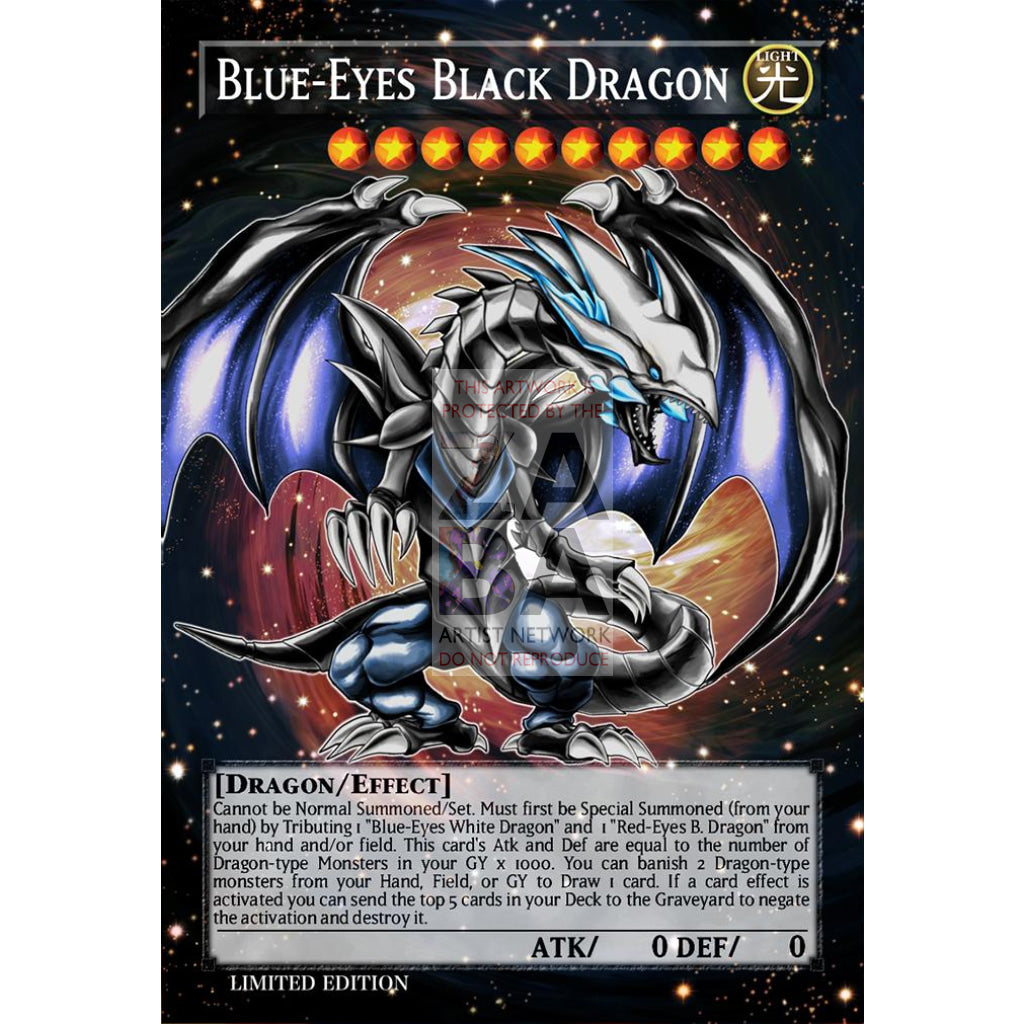 Blue-Eyes Black Dragon Version 2 Full Art ORICA - Custom Yu-Gi-Oh! Card - ZabaTV