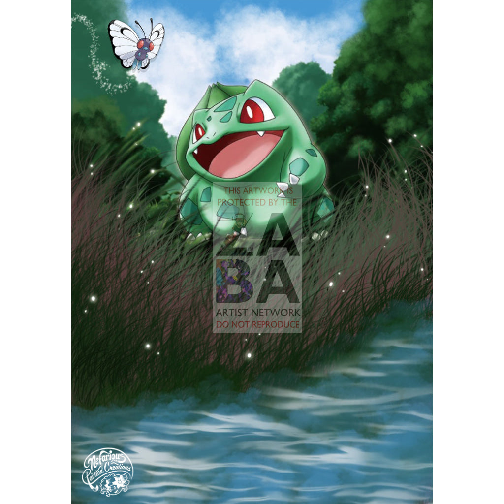 Bulbasaur 124-Bw-Promo Extended Art Custom Pokemon Card