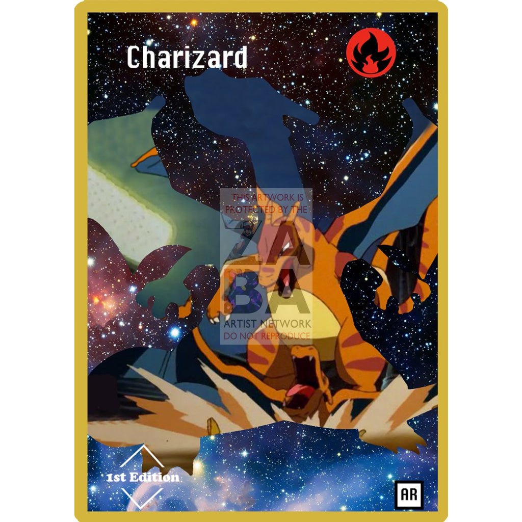 Charizard Clone Anime Silhouette (DrewzCustomCards) - Custom Pokemon Card - ZabaTV