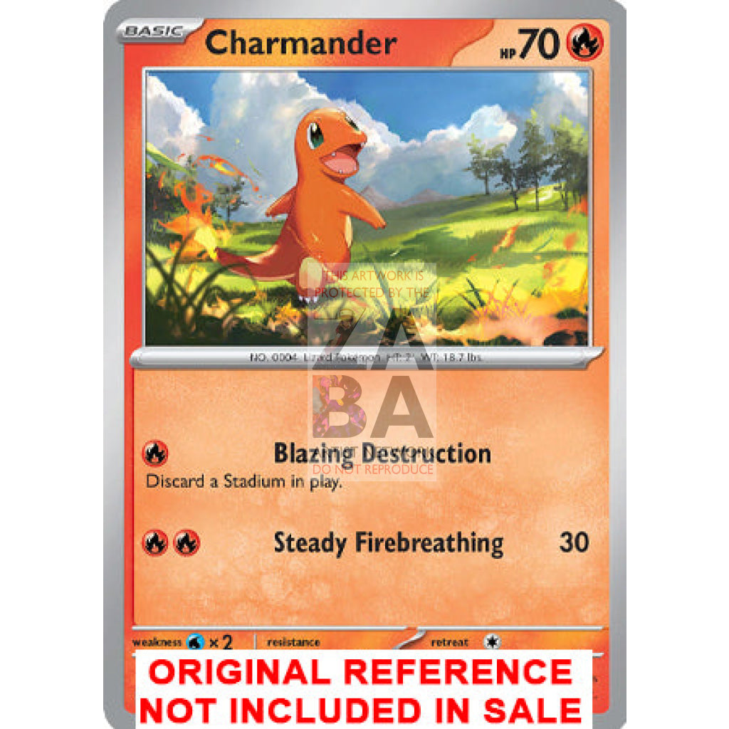 Charmander 007/091 Paldean Fates Extended Art Custom Pokemon Card