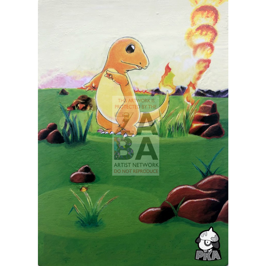 Charmander 70/110 Legendary Collection Extended Art Custom Pokemon Card - ZabaTV