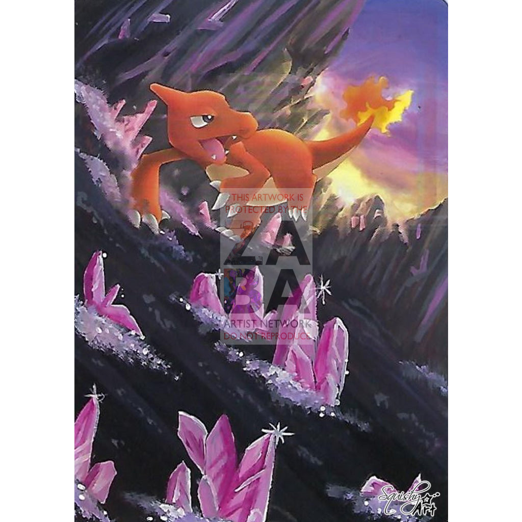 Charmeleon 29/100 Ex Crystal Guardians Extended Art Custom Pokemon Card Textless Silver Holographic