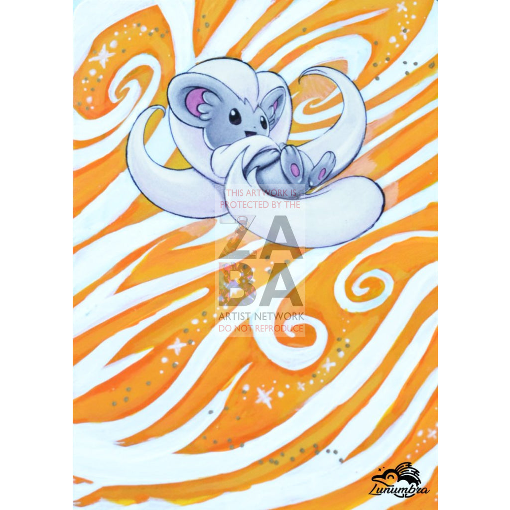 Cinccino 105/113 Legendary Treasures Extended Art Custom Pokemon Card Textless Silver Holographic