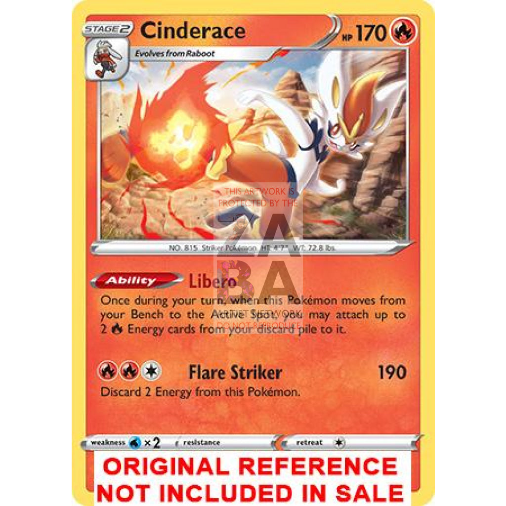 Cinderace 034/202 Sword & Shield Extended Art Custom Pokemon Card - ZabaTV