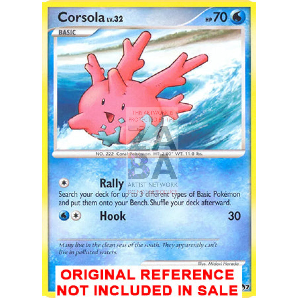 Corsola 13/17 POP Series 7 Extended Art Custom Pokemon Card - ZabaTV