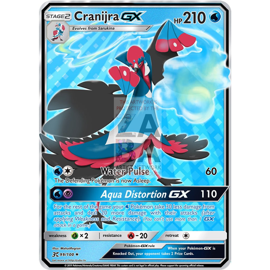 Cranijra GX (Mahat Region) Custom Pokemon Card - ZabaTV
