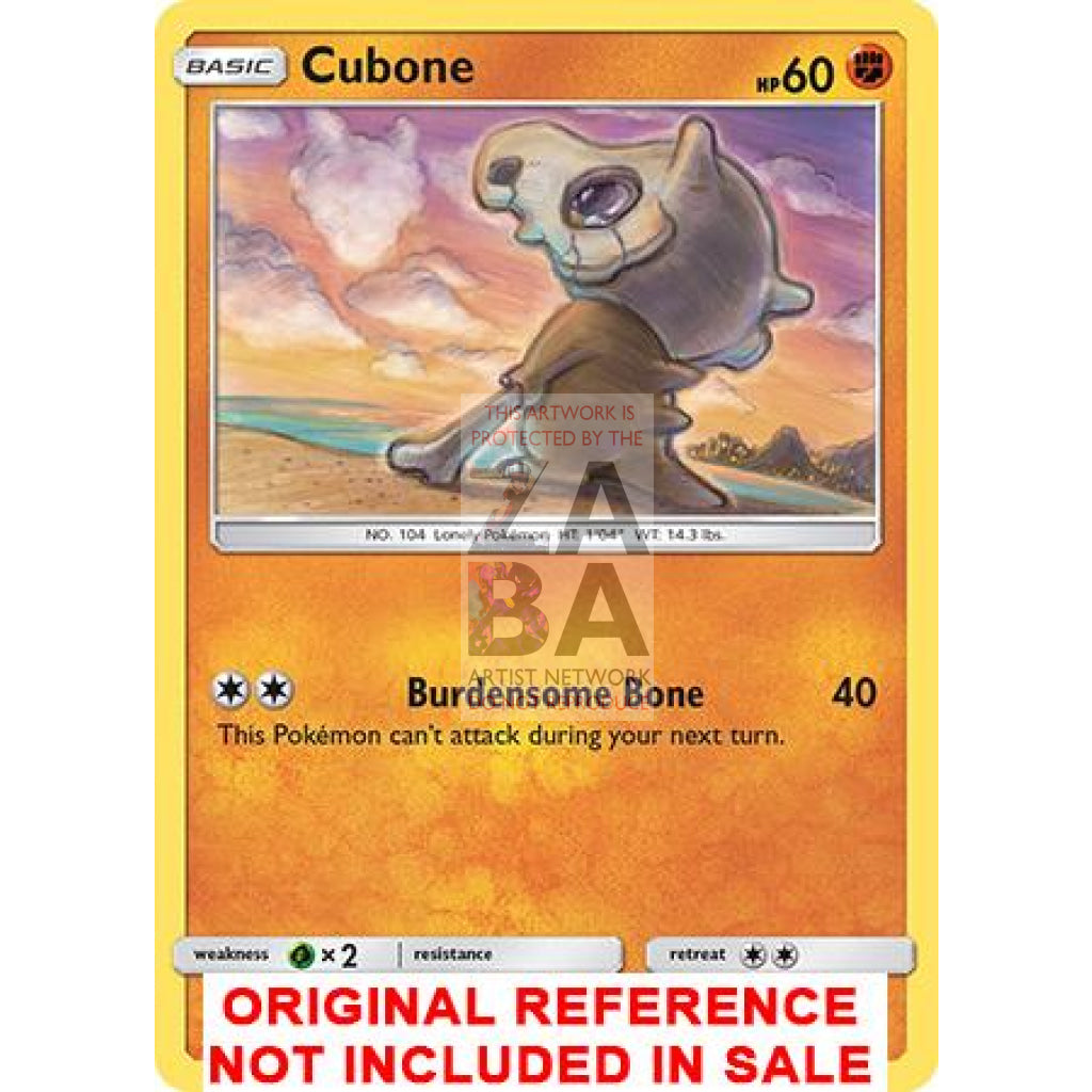 Cubone 57/131 Forbidden Light Extended Art Custom Pokemon Card - ZabaTV
