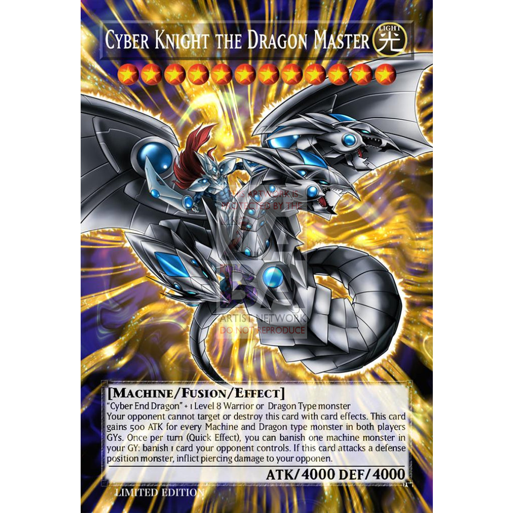 Cyber Knight the Dragon Master Full Art ORICA - Custom Yu-Gi-Oh! Card - ZabaTV