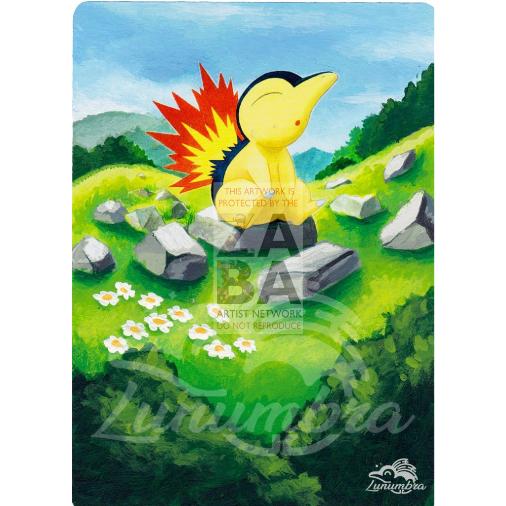 Cyndaquil 39/214 Sun & Moon Lost Thunder Extended Art Custom Pokemon Card - ZabaTV