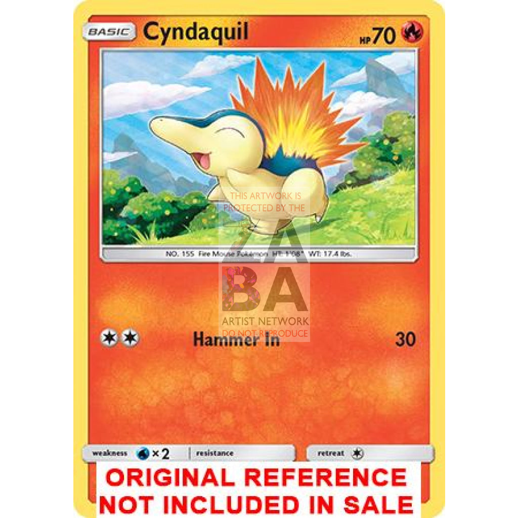 Cyndaquil 40/214 Lost Thunder Extended Art Custom Pokemon Card - ZabaTV