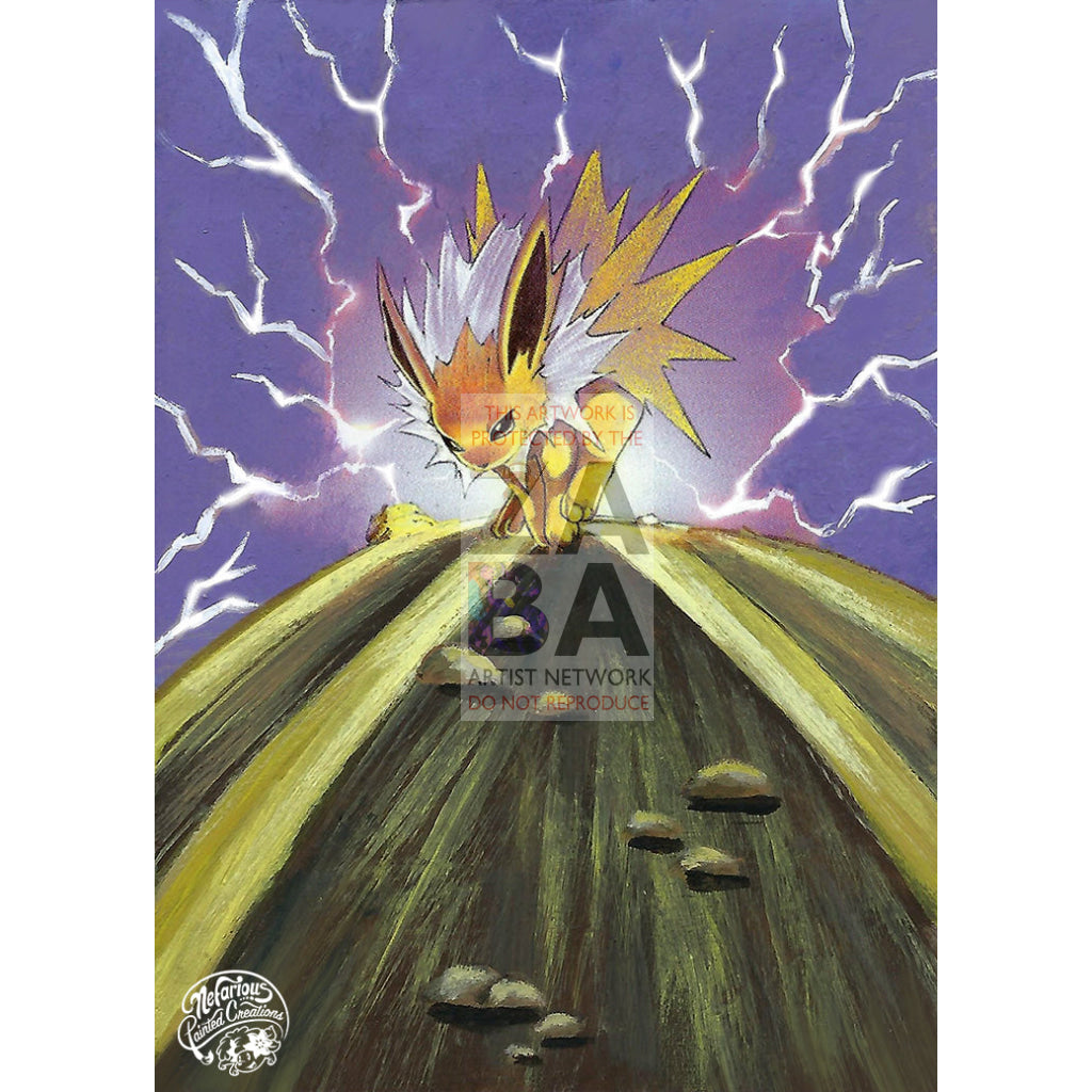 Dark Jolteon 38/82 Team Rocket Extended Art Custom Pokemon Card