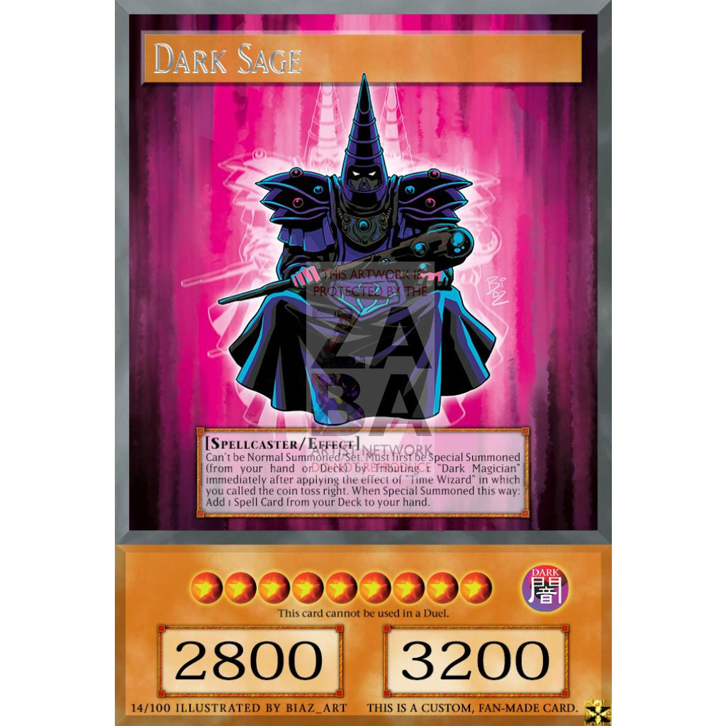 Dark Sage Full Art Orica - Custom Yu-Gi-Oh! Card Silver Foil