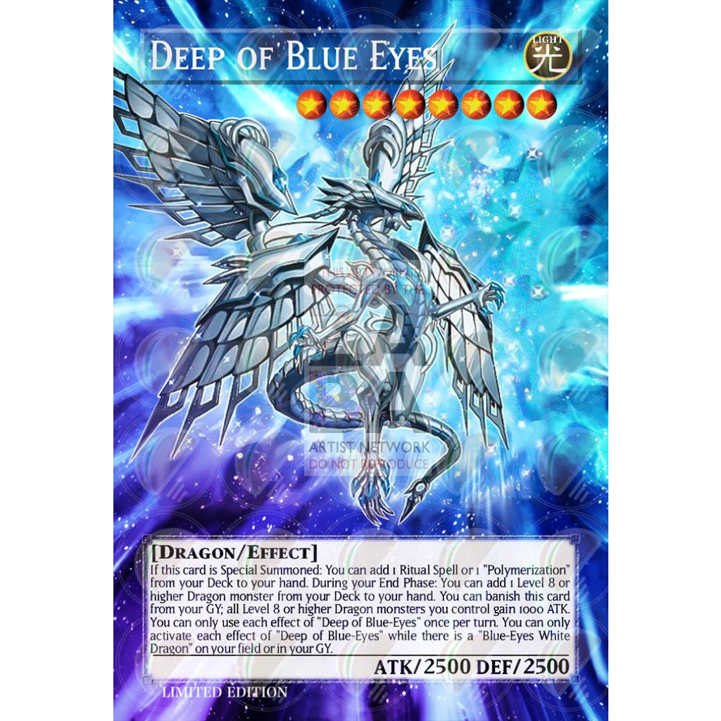 Deep of Blue Eyes Full Art ORICA - Custom Yu-Gi-Oh! Card - ZabaTV