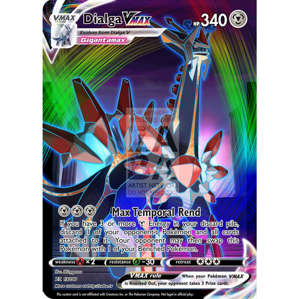 Dialga VMAX Custom Pokemon Card - ZabaTV