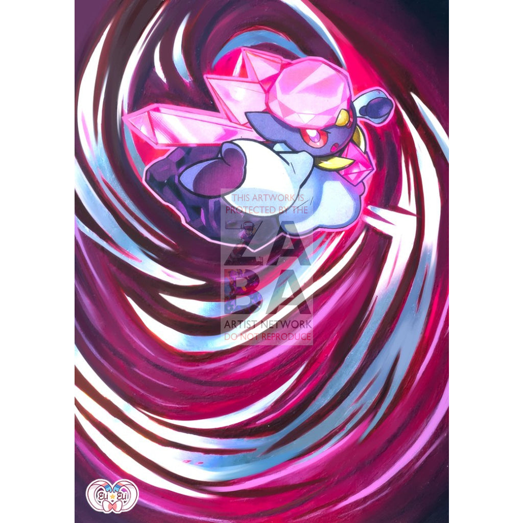 Diancie 94/147 Burning Shadows Extended Art Custom Pokemon Card - ZabaTV