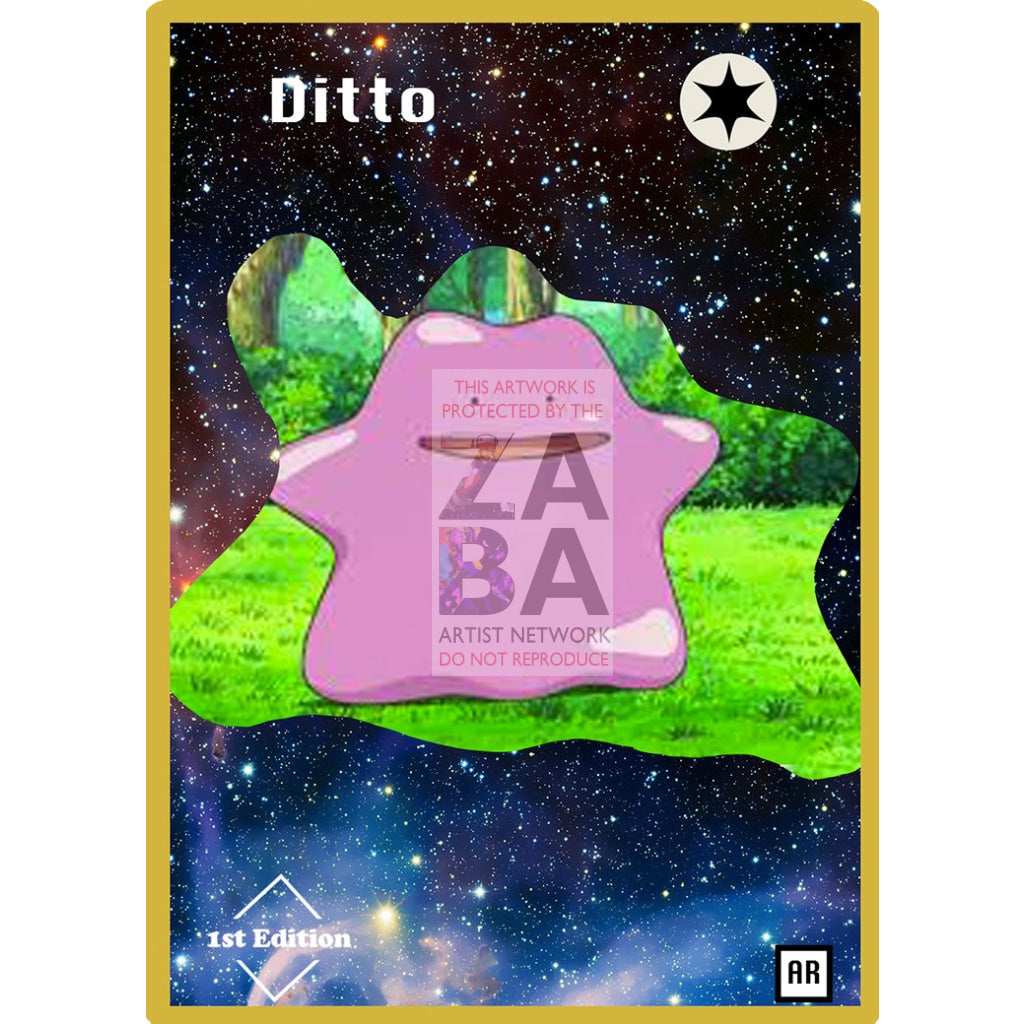 Ditto Anime Silhouette (DrewzCustomCards) - Custom Pokemon Card - ZabaTV