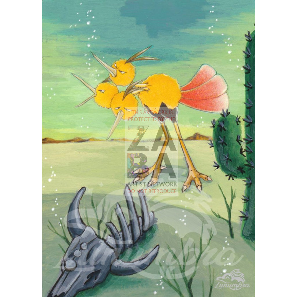 Dodrio 34/64 Jungle Set Extended Art Custom Pokemon Card - ZabaTV