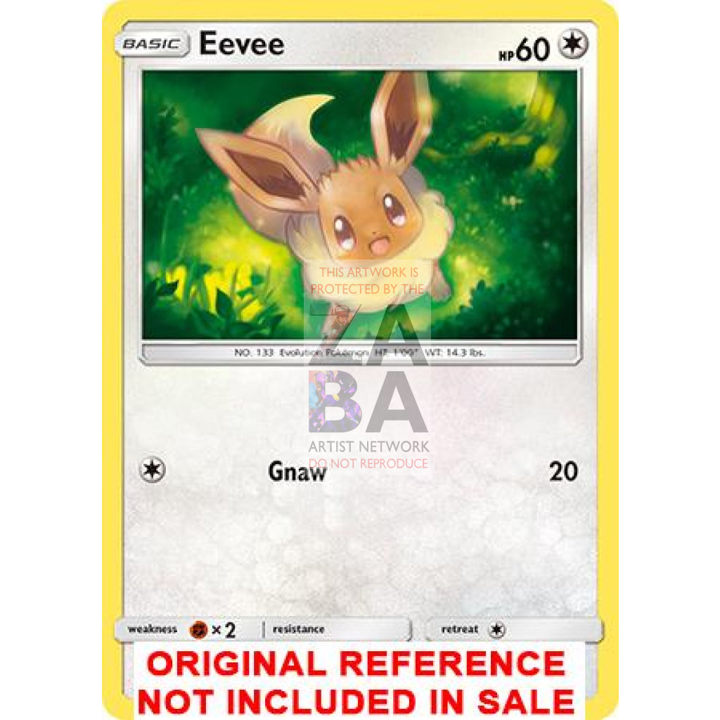 Eevee 104/156 Ultra Prism Extended Art Custom Pokemon Card - ZabaTV