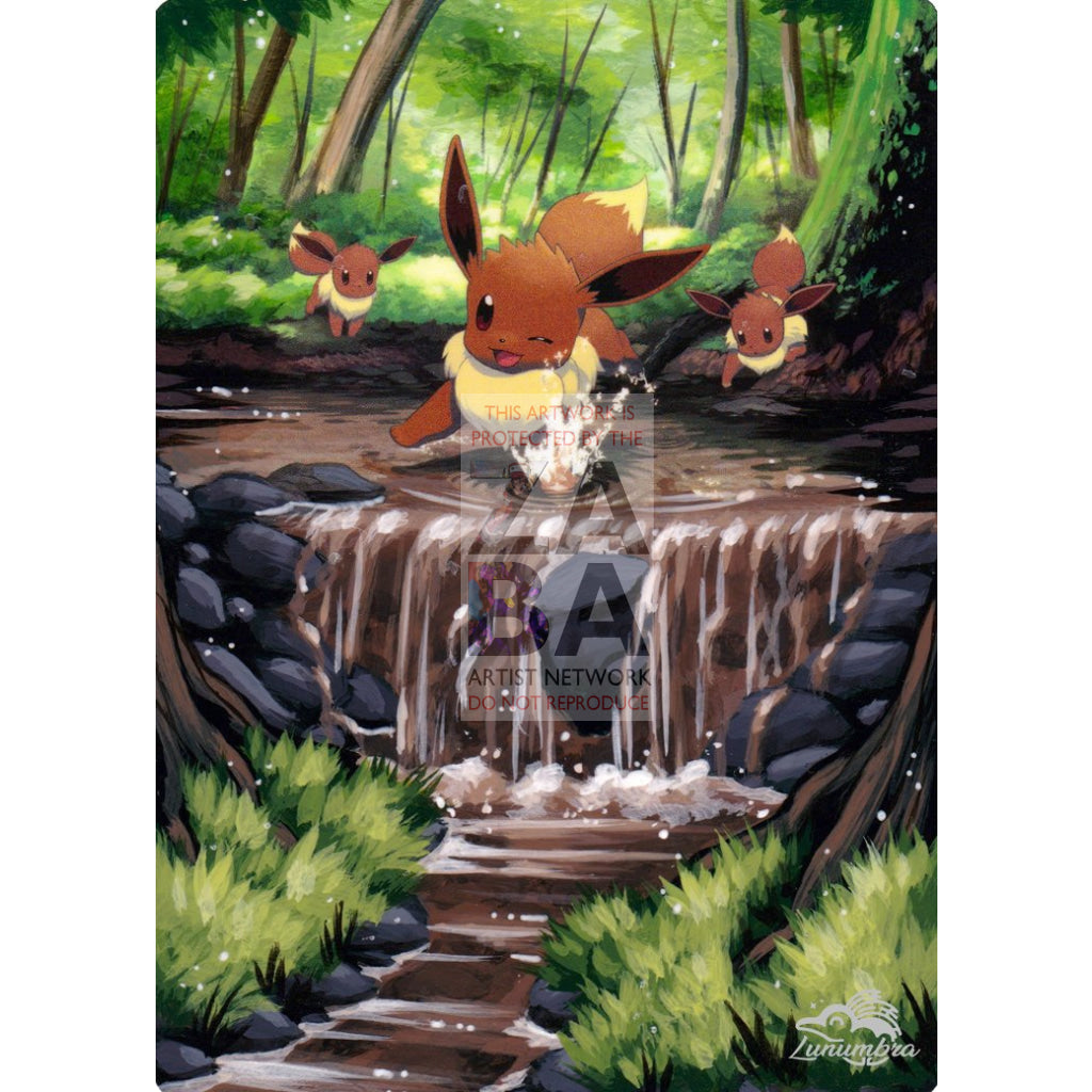Eevee 105/138 Ultra Prism Extended Art Custom Pokemon Card - ZabaTV