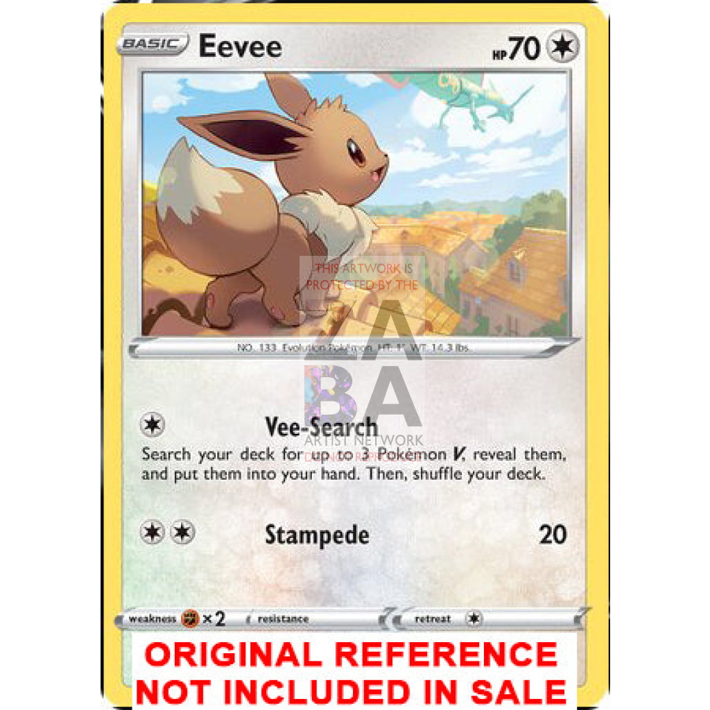 Eevee 125/203 Evolving Skies Extended Art Custom Pokemon Card - ZabaTV