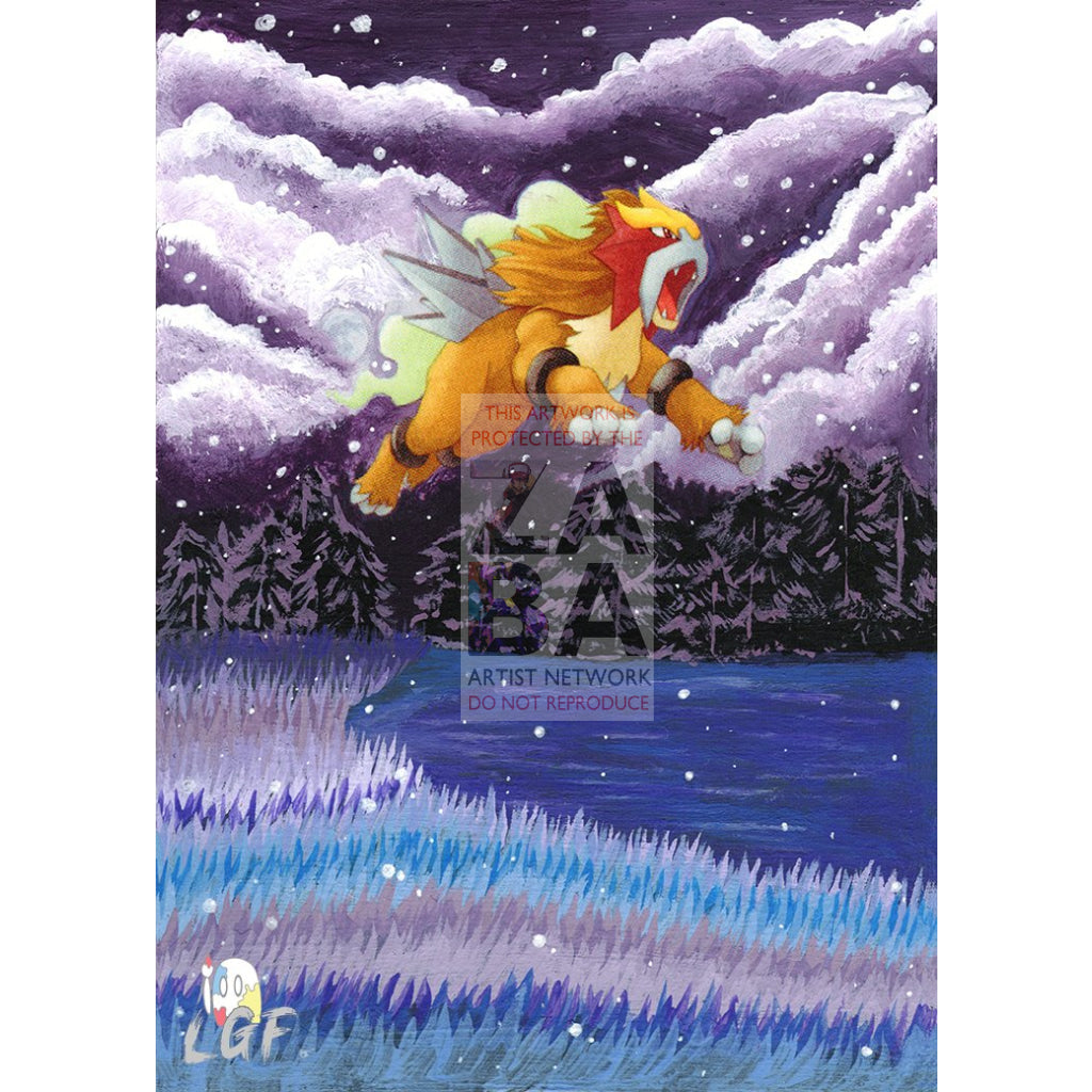 Entei 17/64 Neo Revelation Extended Art Custom Pokemon Card - ZabaTV