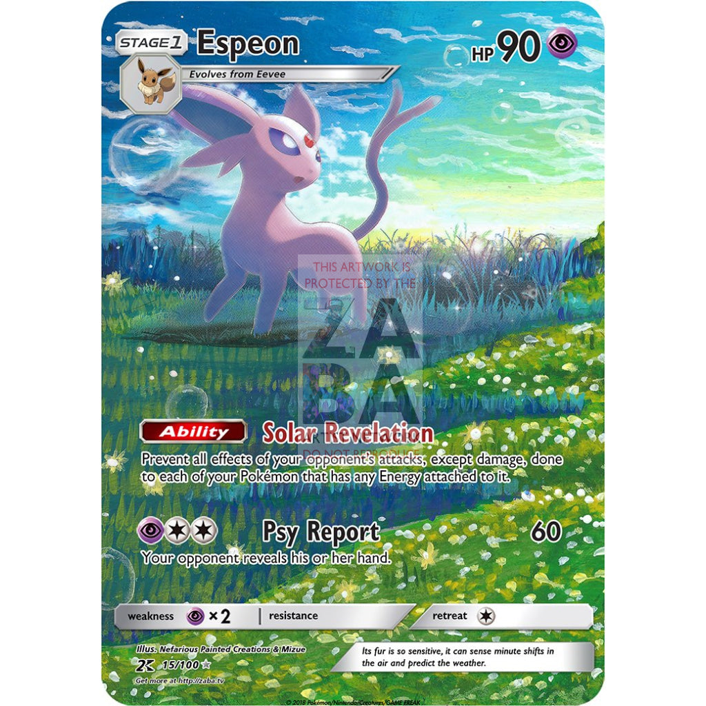 Espeon 48/108 Dark Explorers Custom Pokemon Card - ZabaTV