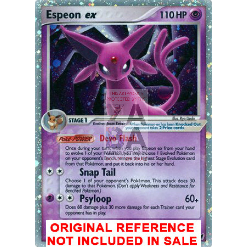 Espeon Ex 102/115 Ex Unseen Forces Extended Art Custom Pokemon Card