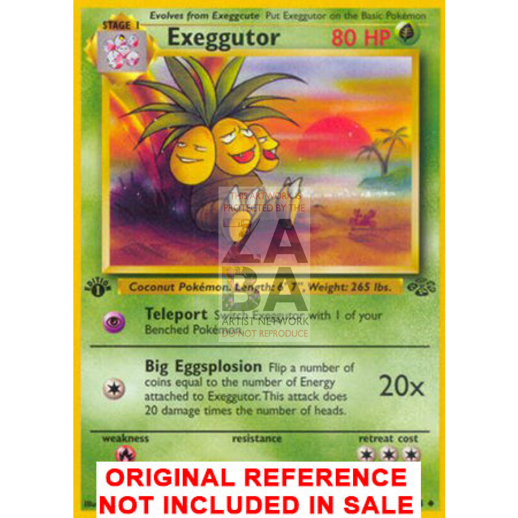 Exeggutor 35/64 Jungle Extended Art Custom Pokemon Card - ZabaTV