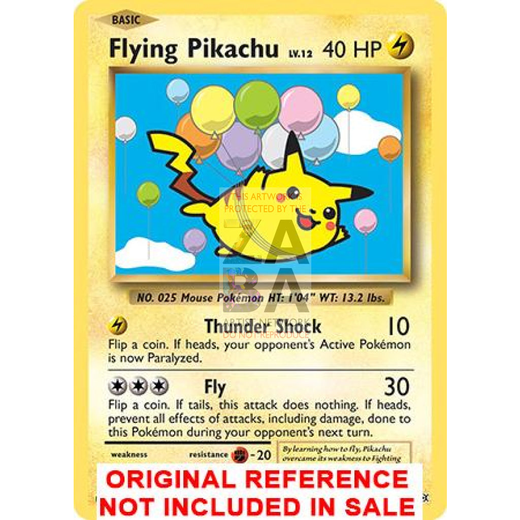 Flying Pikachu 110/108 XY Evolutions Extended Art Custom Pokemon Card - ZabaTV