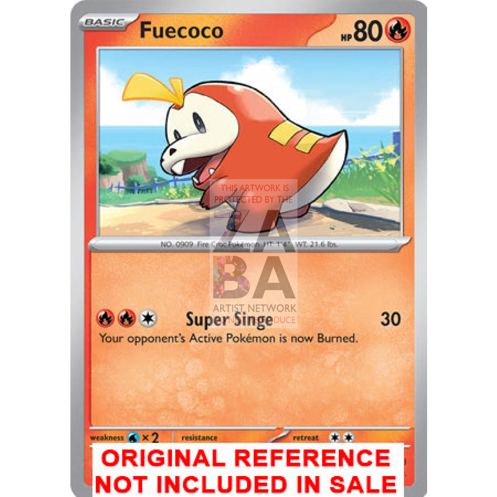 Fuecoco 002 Scarlet & Violet Promos Extended Art Custom Pokemon Card
