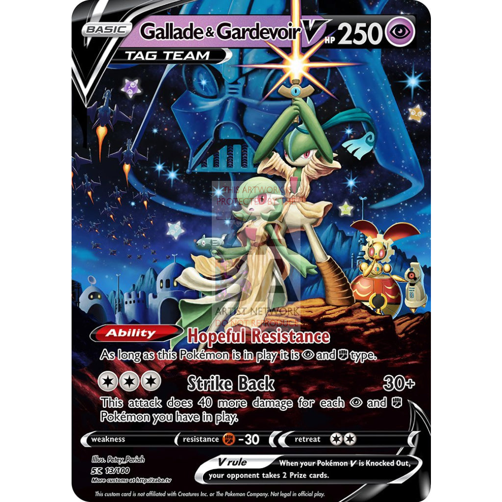 Gallade & Gardevoir V Tag Team Poke Wars Pokemon Card - ZabaTV