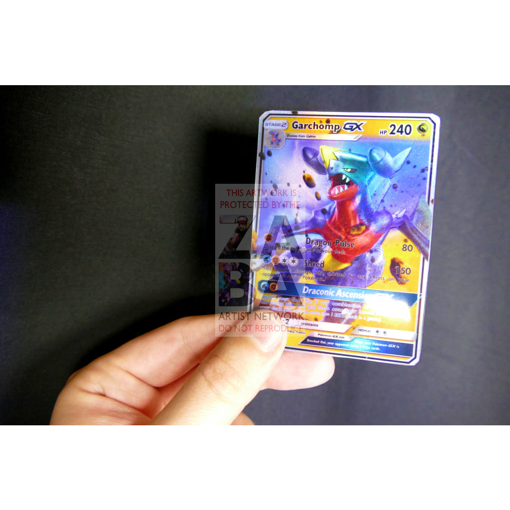 Garchomp GX Custom Pokemon Card - ZabaTV
