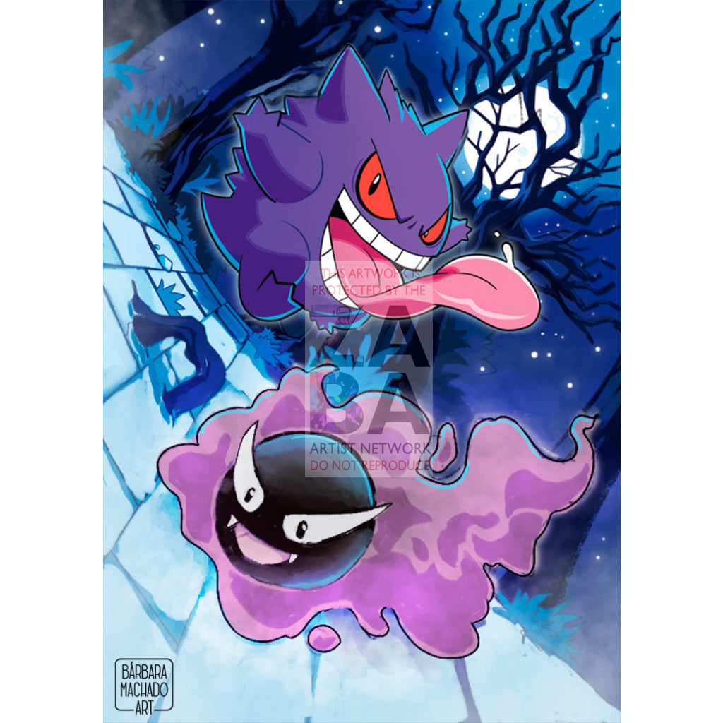 Gengar 057/091 Paldean Fates Extended Art Custom Pokemon Card - ZabaTV