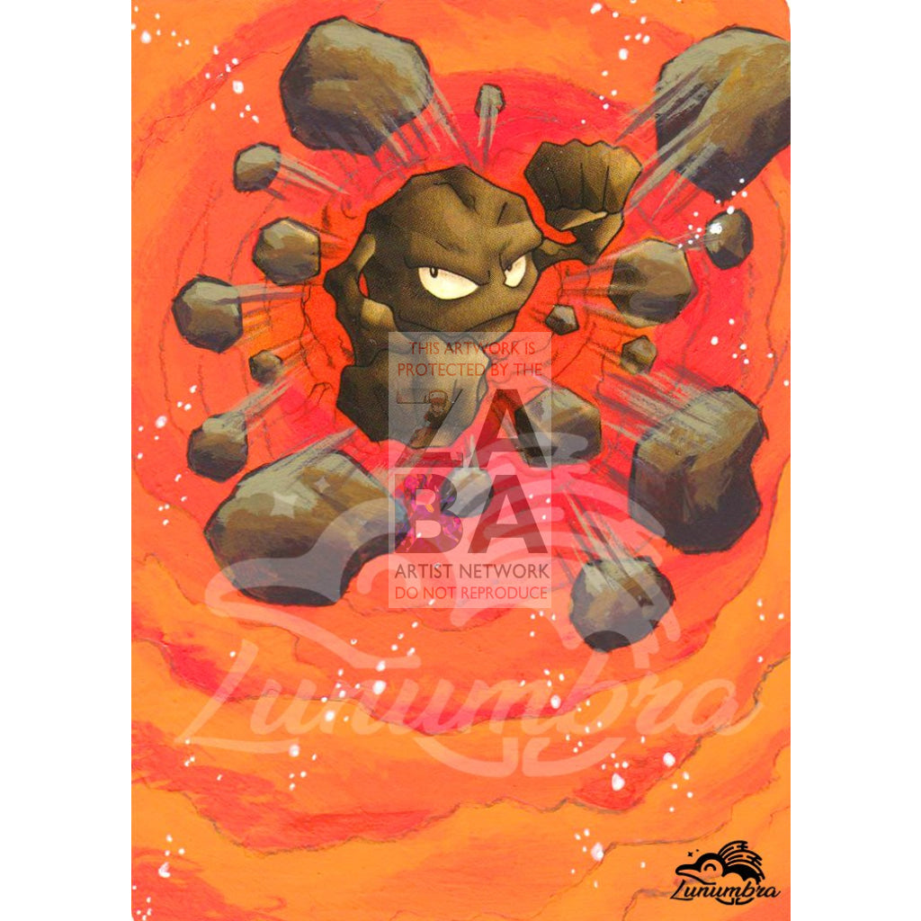 Geodude 47/62 Fossil Extended Art Custom Pokemon Card - ZabaTV