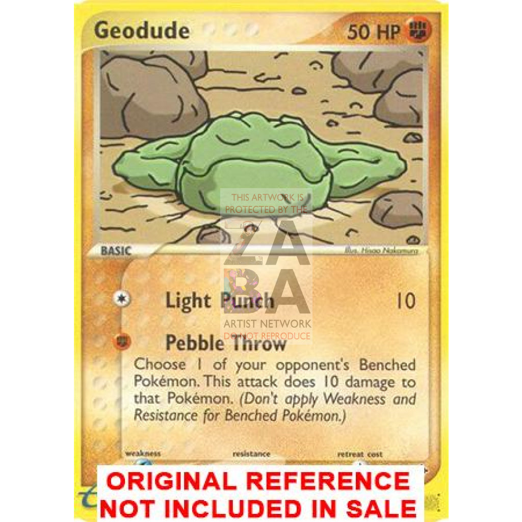 Geodude 55/97 Dragon Extended Art Custom Pokemon Card - ZabaTV