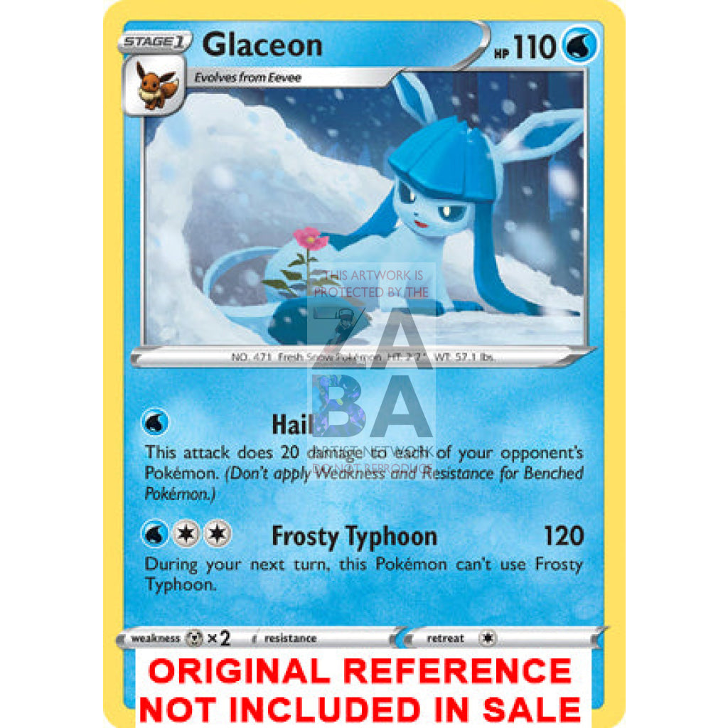 Glaceon Swsh192 Promo Extended Art Custom Pokemon Card