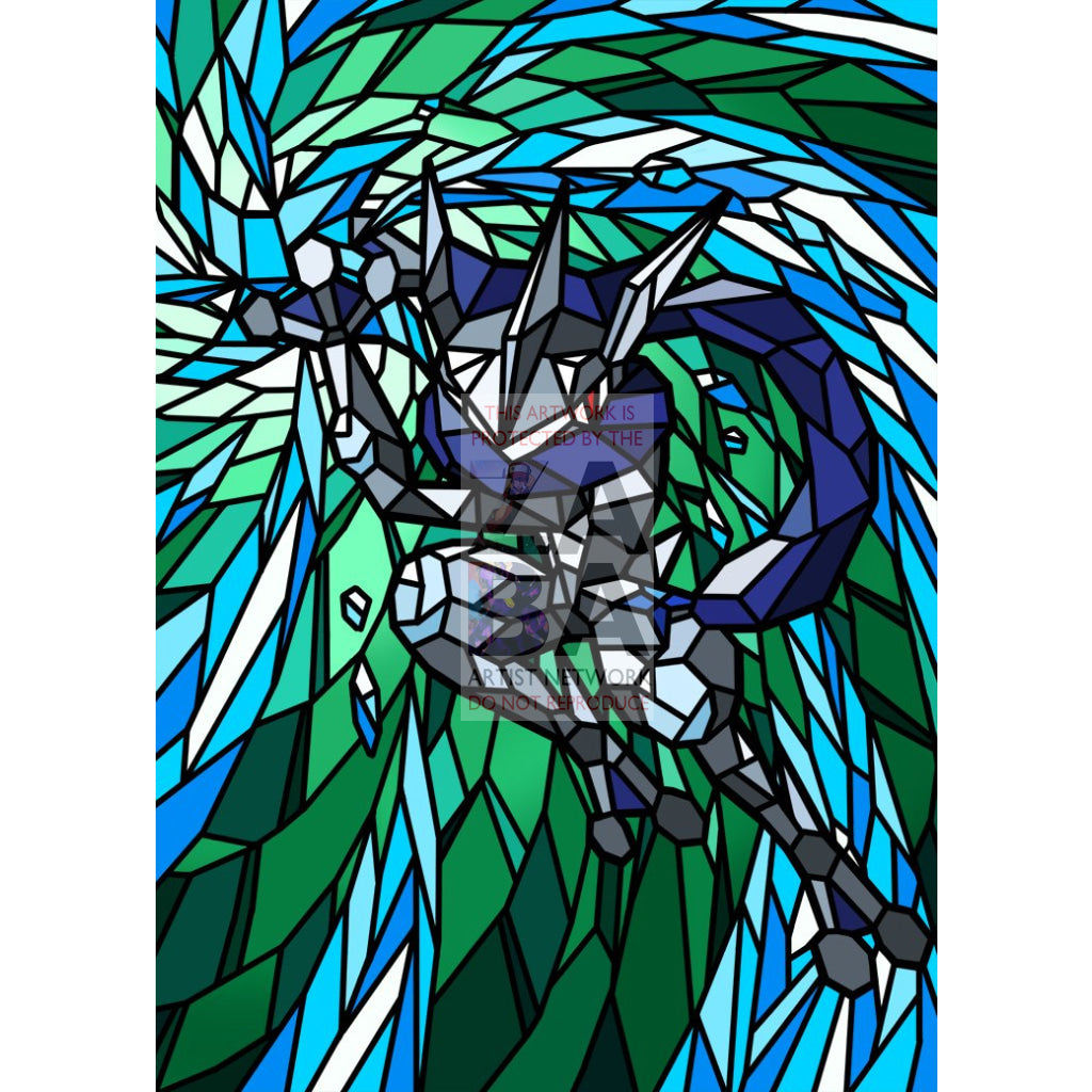 Greninja V (Stained-Glass) Custom Pokemon Card - ZabaTV