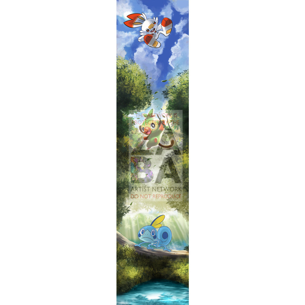Grookey 11/202 Sword Shield Extended Art Custom Pokemon Card - ZabaTV