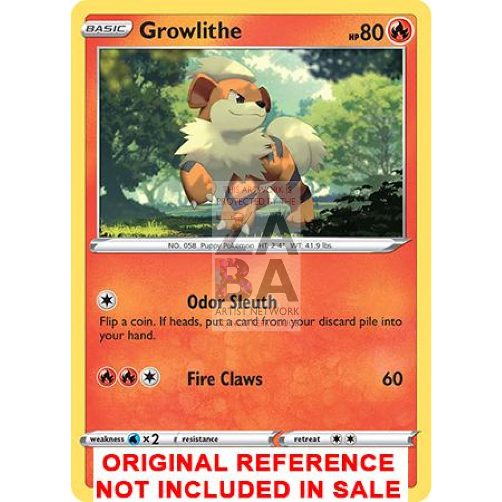 Growlithe 027/192 Rebel Clash Extended Art Custom Pokemon Card - ZabaTV